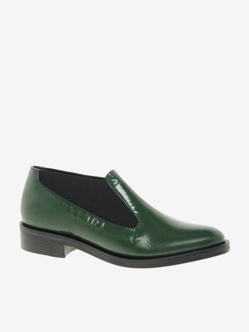 Tango Green Slip On Flat Shoes